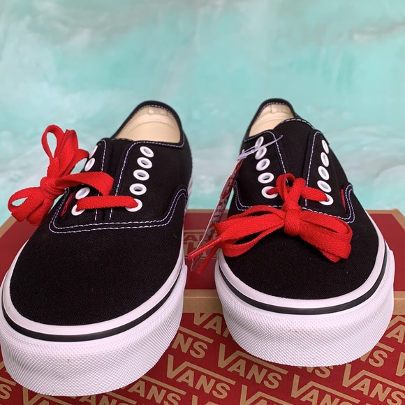 VANS AUTHENTIC SKETCH SIDEWALL Black/Red WMNS - Picture 8 of 13